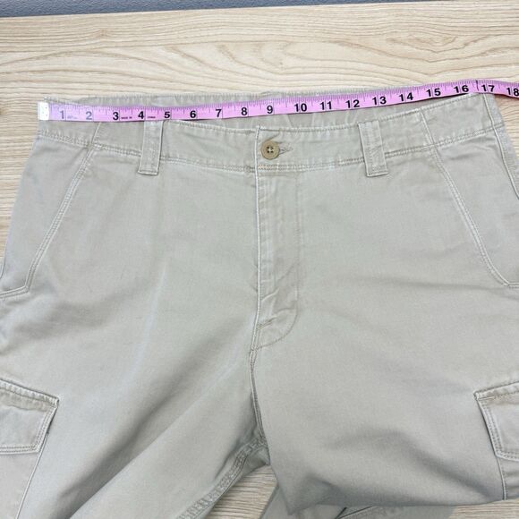 The North Face Cargo Pants Mens 34x30 Khaki Beige Canvas Pant Outdoor Hiking - Picture 8 of 10